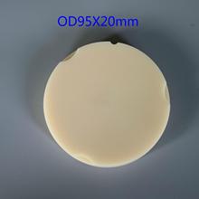 OD 95mm Dental bloque de PMMA discos para CAD/CAM ZirkonZahn fresado sistema para hacer Corona temporal PMMA blanco Laboratorio Dental Material 2024 - compra barato