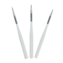 Ycyan 3 шт./компл. нанесение пунктира UV Gel Liner польский Brush Tool Nail Art Pen 3d щетка для ногтей 2024 - купить недорого