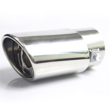 1Pcs Universal Stainless Steel Car Exhaust Muffler Tip Pipe Chrome Trim Modified Car Liner Pipe Exhaust System 2024 - buy cheap