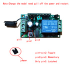 DC 12v 10A Relay 1CH 1 CH 100M wireless remote control switch Transceiver Receiver Fixed code 315/433 MHz - photo 2026