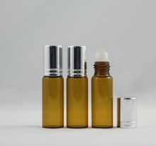 Фотоемкость для парфюма, 500 шт., 5 мл, флакон для эфирного масла янтарного цвета, маленький контейнер для парфюма из коричневого стекла, 5 мл 2024 - купить недорого