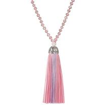 LOVBEAFAS Boho Long Tassel Necklaces & Pendants Women Jewelry Collares Collier Femme Statement Fringe Crystal Necklace Bijoux 2024 - buy cheap