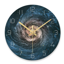 Starry Sky Wall Clock Universe Galaxy Silent Movement Wall Clock Children Room Museum Decorative Clock Quartz Hanging Clock 2024 - buy cheap
