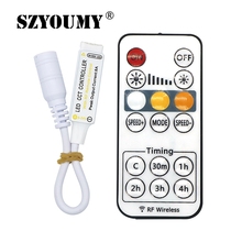 Szyoumy mini controle remoto 16 teclas led cct controle remoto com 16 teclas rf sem fio com controle de temporização com 4 pinos fêmea dc 2024 - compre barato