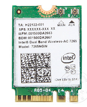 Tarjeta inalámbrica de doble banda para ordenador, tarjeta con WIFI, Bluetooth 7265, NGFF, AC 2,4, 7265NGW, MINI PCI-E, 4,0G/5G, 802.11a/b/g/n/ac, nuevo 2024 - compra barato