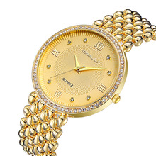 CRRJU-relojes de lujo para mujer, pulsera femenina de oro con diamantes, 2018 2024 - compra barato