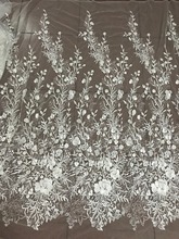 beautiful David-11.2214 Nigerian fabric for party dress new African embroidered lace fabric 2024 - buy cheap