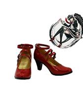 Danganronpa celeste sapatos cosplay danganronpa celestia ludenberg cosplay sapatos botas vermelhas sapatos de salto alto personalizado 2024 - compre barato