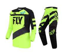 Conjunto de Jersey y pantalones de F-16 para adultos, equipo de carreras todoterreno, Fly Fish Racing, MX/ATV/BMX/MTB, color negro, hi-vis, novedad de 2019 2024 - compra barato