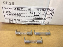 [ZOB] do Japão JET FCU 5X20 15A 125V FUSÍVEIS fusível com pino fusível tubo de vidro à prova de explosão--- 200 pçs/lote 2024 - compre barato