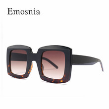 Очки солнцезащитные Emosnia UV400 Мужские, квадратные винтажные, с градиентными линзами в оправе, 2019 2024 - купить недорого
