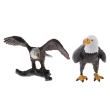 2 шт. Модель Животного Фигурка фигурка игровой набор Детская игрушка лысый орел 2024 - купить недорого