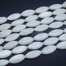 5 Strands = 100 Pieces / Lot, Nature Shell Bead Mother Of pearl DIY beads Accessories White Color Size 10x20mm 2024 - buy cheap