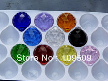 30pcs 20mm Chandelier Crystal ball Mixed color Faceted Ball Prism Suncatcher Feng Shui Free shipping 2024 - buy cheap