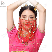 Véu facial indiano de bollywood, véu para dança do ventre, inclui acessórios indianos para dança do ventre 2024 - compre barato
