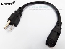 NCHTEK-CABLE de alimentación C13 hembra a Nema 5-15P macho, conector de 3 clavijas, envío gratuito por DHL, 100 piezas 2024 - compra barato