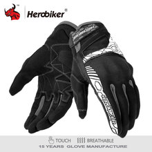 HEROBIKER-Guantes de motocicleta para hombre, protectores de manos transpirables para pantalla táctil, Motocross, carreras 2024 - compra barato