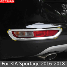 ABS Rear Fog Light Lamp Cover Decoration Stickers Chromium Styling Trim 2 Piece Accessories For KIA Sportage 2016 2017 2018 2024 - buy cheap