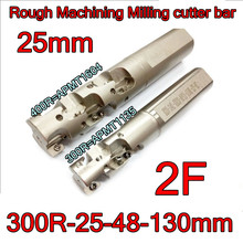 TAP300R-25-25-48-130mm-2T  Rough Machining CNC End Mil bar processing length 48mm Install APMT1135 Carbide insert 2024 - buy cheap