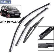 Xukey Front Rear Window Windscreen Wiper For Citroen C3 Picasso 2011-2017 2016 2015 2014 2013 2012 24" 16" 11" Car Accessories 2024 - buy cheap