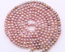 Collar largo de perlas púrpura de 8mm para mujer, joyería de 100 pulgadas y 255cm, Perla natural AA +, regalo hecho a mano 2024 - compra barato