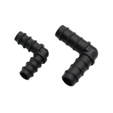 Dn16 dn20 conector farpado para jardim, conector com ângulo de 90 graus, articulações, mangueira, acessórios para irrigação agrícola 2024 - compre barato