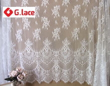 GLACE 3M/Lot Wide1.5M Eyelash lace fabric DIY costume dress wedding decoration fabricTX368 2024 - buy cheap