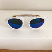 Óculos de sol infantil mx dmy fashion, óculos preto para crianças, anti-uv, para bebê, menina e menino 2024 - compre barato
