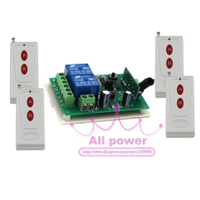 12 V 10A Relé teleswitch 2CH Controle Remoto Sem Fio Interruptor Remoto Receptor com 4 Transmissores 2024 - compre barato