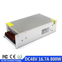 Controlador del interruptor de la fuente de alimentación para máquina CNC, transformador de 48V, 16.7A, 800W, 110V, 220V, CA, DC48V, SMPS, Motor paso a paso de iluminación LED 2024 - compra barato