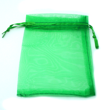 Зеленая Сумка из органзы 9x12 см, упаковка для свадебных ювелирных изделий, хорошие подарочные пакеты 100 шт./лот PS-PDB01-02GN 2024 - купить недорого