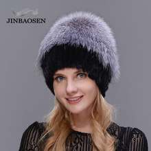 Jinbaosen chapéu feminino, pele de raposa verdadeira, para viagem, de compras, para mulheres, de vison natural 2024 - compre barato