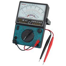MF47 50uA-500mA DC AC Voltmeter Ohmmeter Ohm Amp Analog Multimeter w Probe Leads 2024 - купить недорого