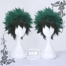 Short Green Japanese Anime My Hero Academia Midoriya Izuku Boku no Hero Academia Gradient Wig Cosplay Hair Halloween 2024 - buy cheap