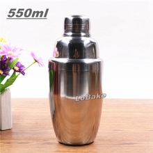 550ml thickened stainless steel cocktail shaker milk tea mixer alcohol agave whisky mixing shakers drinking bar accessories 2024 - buy cheap