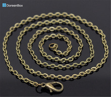 Doreen Box hot-  12 Bronze Tone Lobster Clasp Link Chain Necklaces 20" (B12922) 2024 - buy cheap