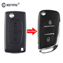 KEYYOU Modified Folding For Citroen C2 C3 C4 C5 C6 C8 2/3 Buttons Flip Remote Car Key Case Cover Shell Fob HU83/VA2 Blade CE0536 2024 - buy cheap
