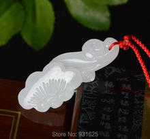 Wholesales 3pcs Lots Natural White Carved RuYi Lucky Amulet Pendants + Free Rope Necklace Fashion Fine Jewelry 2024 - buy cheap