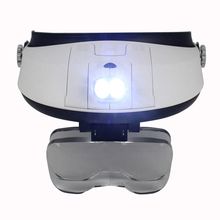 LED Headband Magnifier 1.0-6.0X Magnifying Loupe Detachable Headlamp Magnifying Glass With 5 Replaceable Lens 2024 - buy cheap