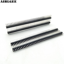 20 Pcs 2.54mm 80Pin Male Double Row Straight Pin Header Connector Free shipping 2024 - buy cheap