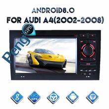 Radio con GPS para coche, reproductor de DVD, CD, ocho núcleos, 2 Din, estéreo, Android 8,0, unidad central, WIFI, FM, para Audi A4 2002-2008 2024 - compra barato