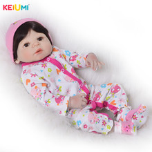 23 Inch Lifelike Reborn Baby Dolls Full Body Silicone Vinyl For Girl Babies Doll Toy For Kids Gifts Realistic Princess 2024 - buy cheap