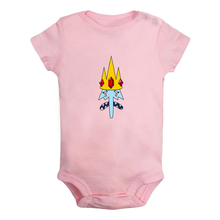 Adventure Time The Ice King Flame Princess Tom cat and Jerry mouse Newborn Baby Outfits Jumpsuit Print Infant Bodysuit Clothes 2024 - compre barato