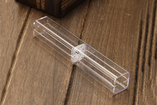 Caja de plástico Hexagonal para bolígrafo, caja de regalo de metal para bolígrafo de plástico transparente, barato, 10 unids/lote 2024 - compra barato