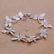 H121 silver fashion jewelry 925 jewelry silver plated bracelet Dragonfly Bracelet /FTPVMLPE NLCRXYSS 2024 - buy cheap