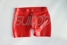 male 's men 's  latex sexy rubber shorts with crotch zip 2024 - buy cheap