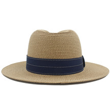 Женская летняя соломенная мягкая шляпа с широкими полями, пляжная шляпа в полоску, лето 2019 2024 - купить недорого