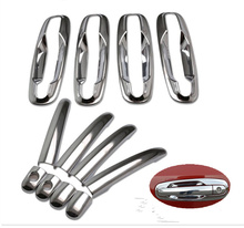 Chrome Car Door Handle Cover + Car Bowl Trim With 2 Kwyholes For Chevrolet Lacetti / Optra / Estate / Nubira 2004 - 2009 2024 - buy cheap