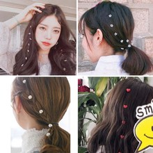 1Pc New Girl Hair Extension Pearl Beaded Invisible Hair Clips Braided Love Hair Rope Fairy Hairpin 2024 - buy cheap