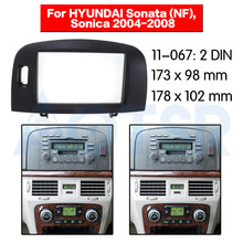 Kit de instalação de painel estéreo para hyundai sonata (nf), sonica 2004-2008, adaptador de quadro esquerdo para instalação de painel, 2 din 2024 - compre barato